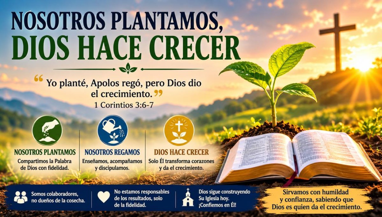 Nosotros plantamos, Dios hace crecer