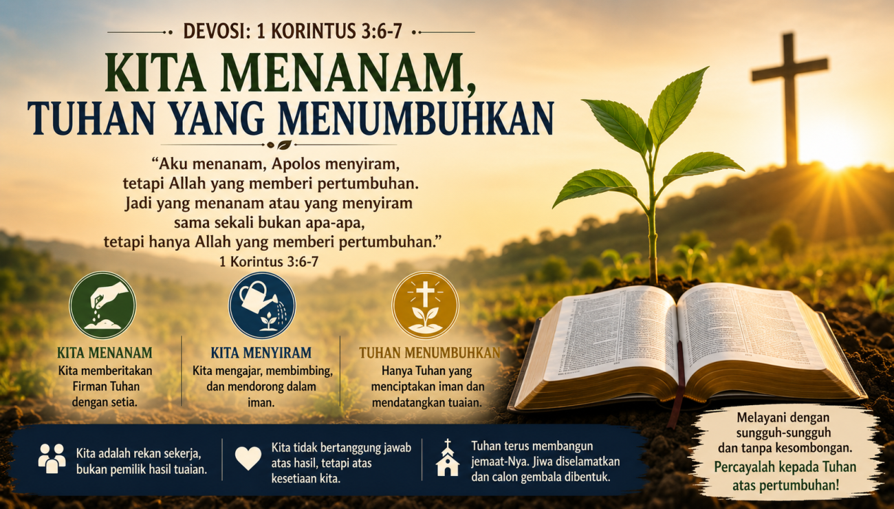 Kita Menanam, Tuhan yang Menumbuhkan