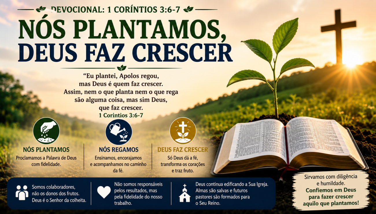 Nós plantamos, Deus faz crescer