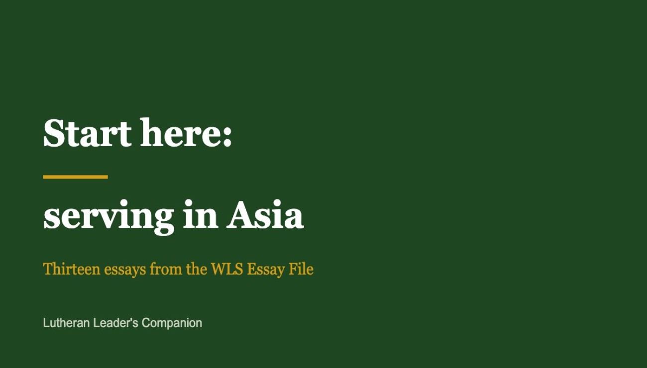 Start here: serving in Asia